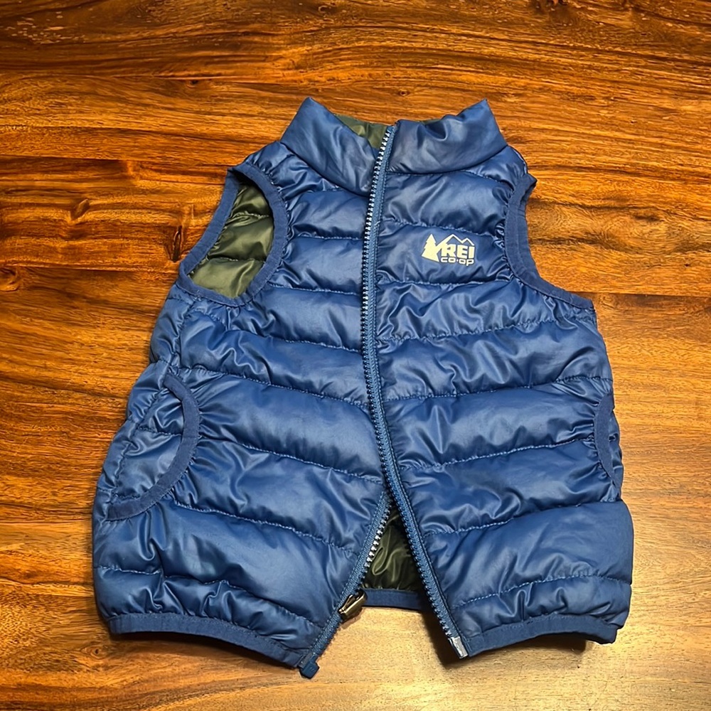 REI toddler vest, reversible